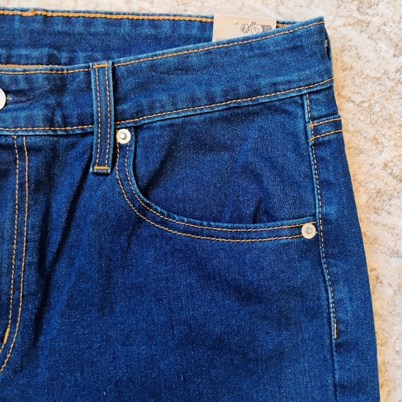 NWT 31x30 12 Levi's 726 Flare High Rise Stretch Medium Dark Wash Denim Jeans NEW - Picture 5 of 11